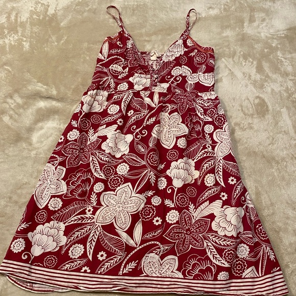 Aeropostale Y2K Vintage Babydoll Mini Dress Youthful Chic Romantic Flirty Floral - Picture 1 of 10